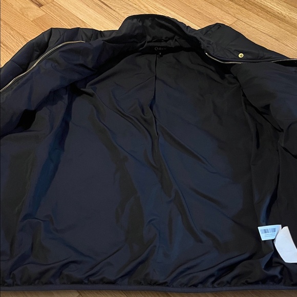 Quince Black Featherless Quilted Long Puffer Jacket Flaw Sz M - Picture 7 of 10